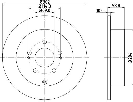 DON PCD21532 - Bremžu diski ps1.lv