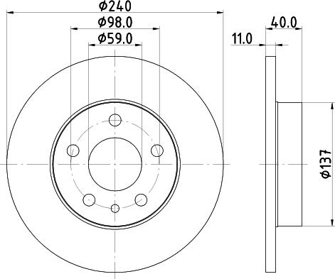 DON PCD21692 - Bremžu diski ps1.lv