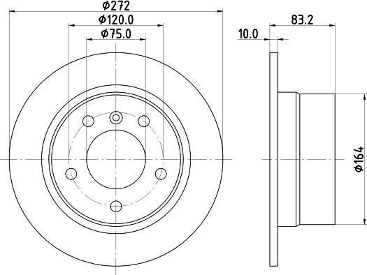 DON PCD21622 - Bremžu diski ps1.lv