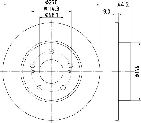 DON PCD21002 - Bremžu diski ps1.lv