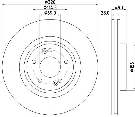 DON PCD21191 - Bremžu diski ps1.lv