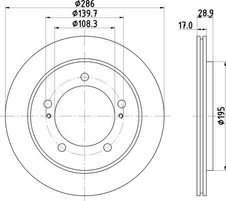 DON PCD21162 - Bremžu diski ps1.lv