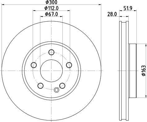 DON PCD21882 - Bremžu diski ps1.lv