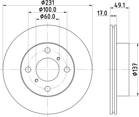 DON PCD21282 - Bremžu diski ps1.lv