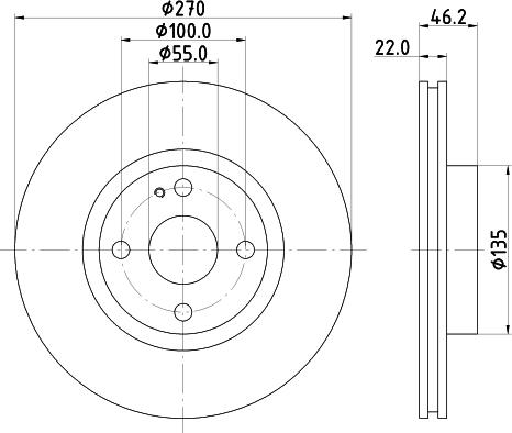 DON PCD23102 - Bremžu diski ps1.lv