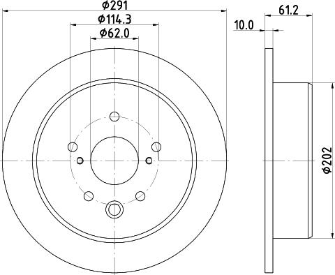 DON PCD23172 - Bremžu diski ps1.lv