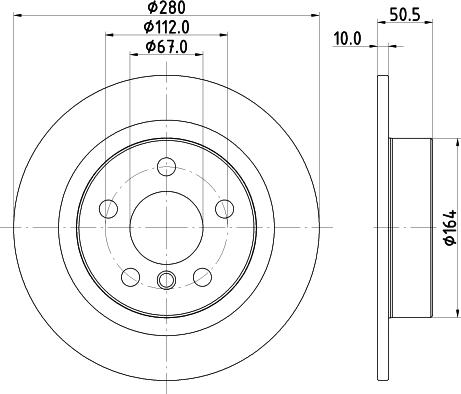 DON PCD23232 - Bremžu diski ps1.lv