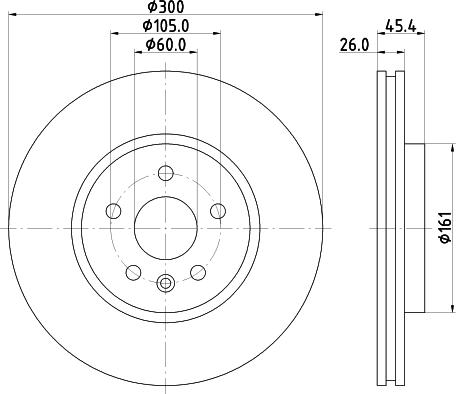 DON PCD22962 - Bremžu diski ps1.lv