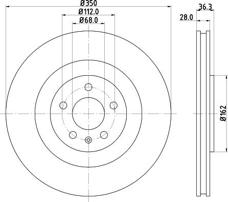 DON PCD22932 - Bremžu diski ps1.lv