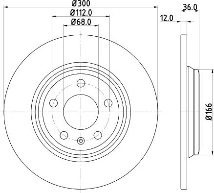 DON PCD22922 - Bremžu diski ps1.lv