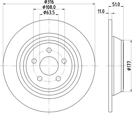 DON PCD22892 - Bremžu diski ps1.lv