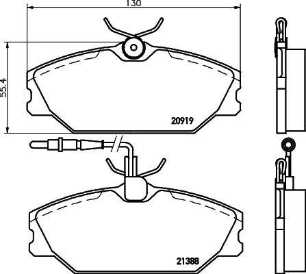 DON PCP1405 - Bremžu uzliku kompl., Disku bremzes ps1.lv