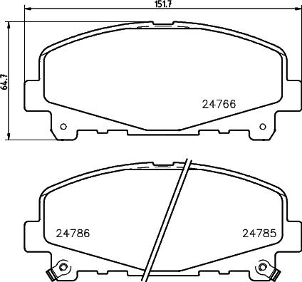 DON PCP1481 - Bremžu uzliku kompl., Disku bremzes ps1.lv