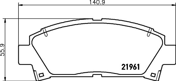 DON PCP1433 - Bremžu uzliku kompl., Disku bremzes ps1.lv