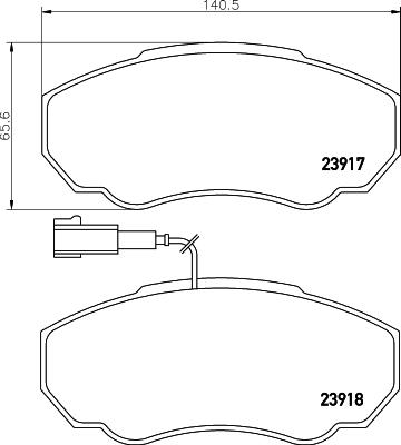 DON PCP1641 - Bremžu uzliku kompl., Disku bremzes ps1.lv