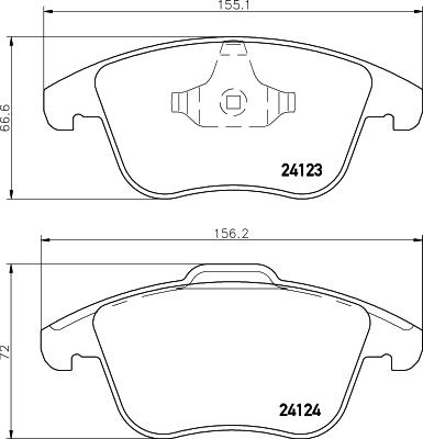 DON PCP1044 - Bremžu uzliku kompl., Disku bremzes ps1.lv