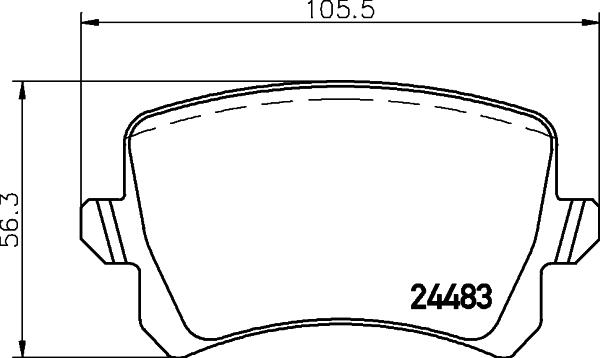 DON PCP1060 - Bremžu uzliku kompl., Disku bremzes ps1.lv