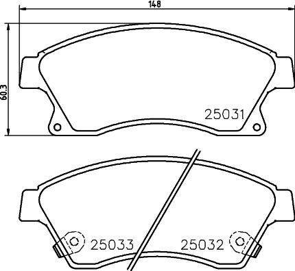 DON PCP1086 - Bremžu uzliku kompl., Disku bremzes ps1.lv