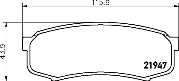 DON PCP1080 - Bremžu uzliku kompl., Disku bremzes ps1.lv