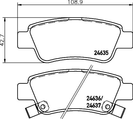 DON PCP1161 - Bremžu uzliku kompl., Disku bremzes ps1.lv