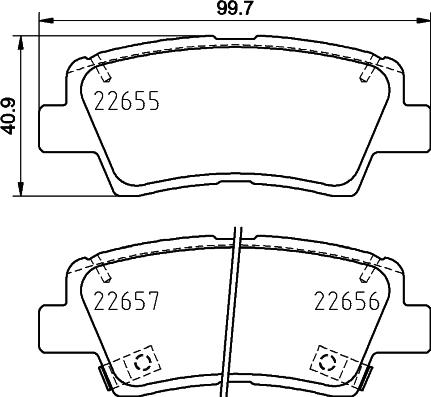 DON PCP1752 - Bremžu uzliku kompl., Disku bremzes ps1.lv