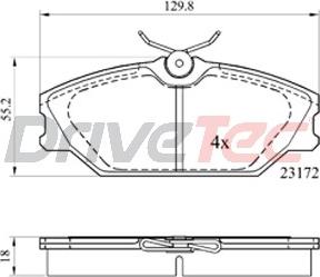 DriveTec DPAD1744 - Bremžu uzliku kompl., Disku bremzes ps1.lv