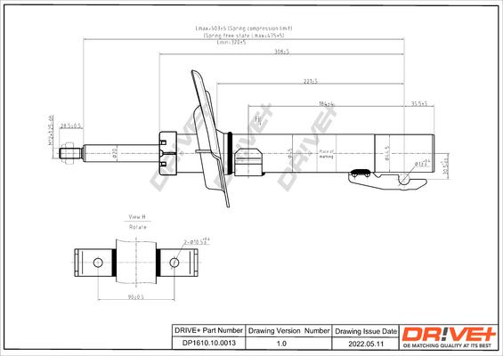 Dr!ve+ DP1610.10.0013 - Amortizators ps1.lv