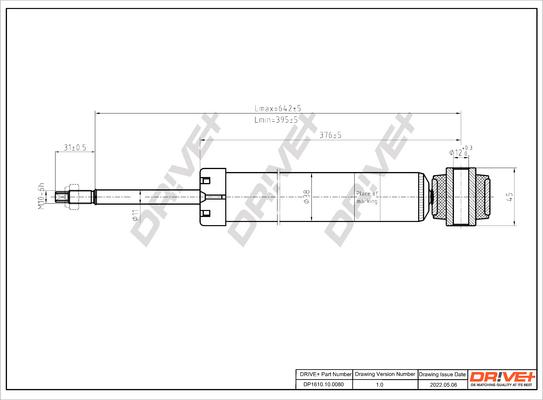 Dr!ve+ DP1610.10.0080 - Amortizators ps1.lv