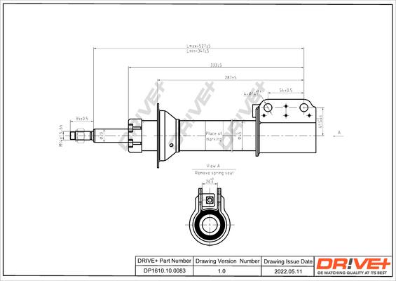 Dr!ve+ DP1610.10.0083 - Amortizators ps1.lv