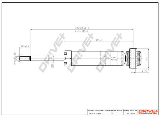 Dr!ve+ DP1610.10.0026 - Amortizators ps1.lv