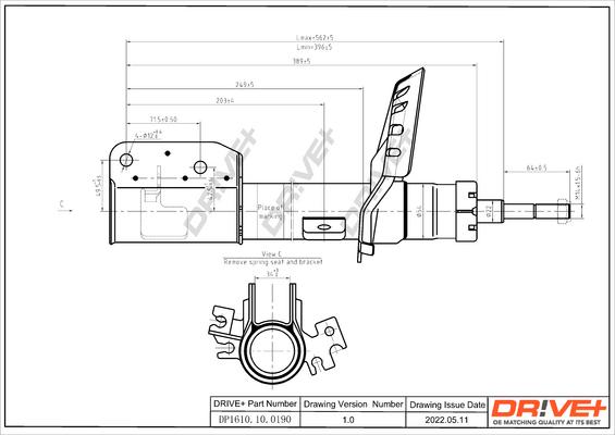 Dr!ve+ DP1610.10.0190 - Amortizators ps1.lv