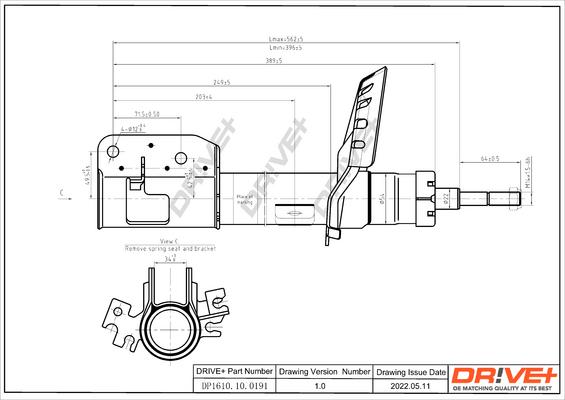 Dr!ve+ DP1610.10.0191 - Amortizators ps1.lv