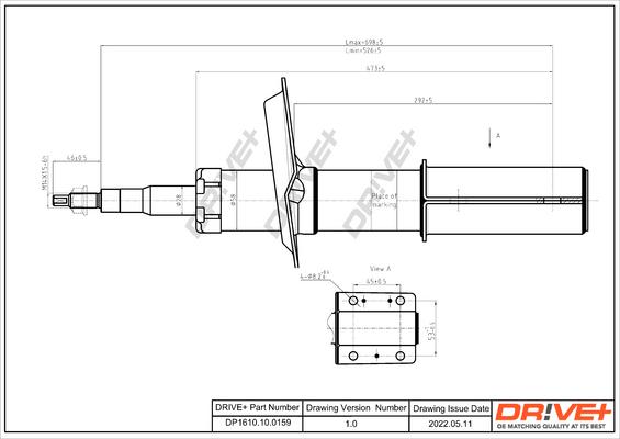 Dr!ve+ DP1610.10.0159 - Amortizators ps1.lv