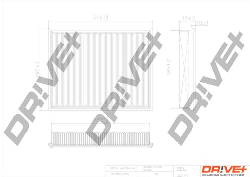 Dr!ve+ DP1110.10.0595 - Gaisa filtrs ps1.lv