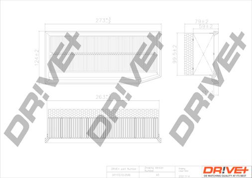 Dr!ve+ DP1110.10.0546 - Gaisa filtrs ps1.lv