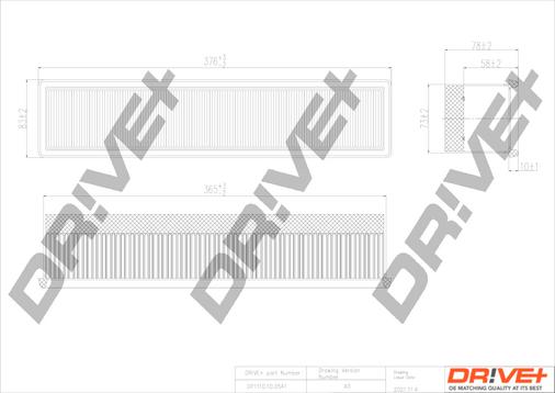 Dr!ve+ DP1110.10.0541 - Gaisa filtrs ps1.lv