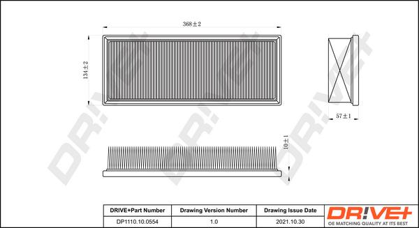 Dr!ve+ DP1110.10.0554 - Gaisa filtrs ps1.lv