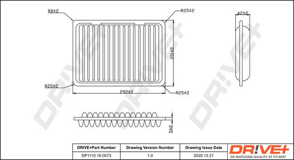 Dr!ve+ DP1110.10.0573 - Gaisa filtrs ps1.lv