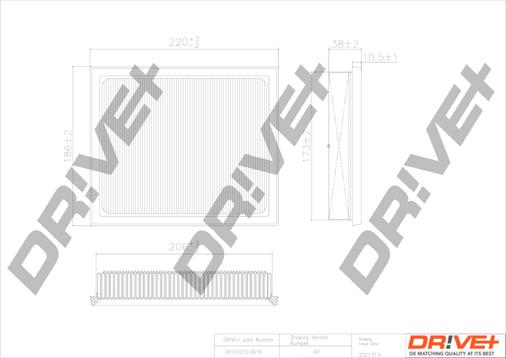 Dr!ve+ DP1110.10.0619 - Gaisa filtrs ps1.lv