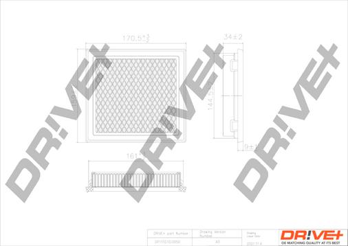 Dr!ve+ DP1110.10.0050 - Gaisa filtrs ps1.lv