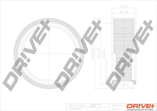 Dr!ve+ DP1110.10.0015 - Gaisa filtrs ps1.lv