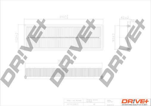 Dr!ve+ DP1110.10.0073 - Gaisa filtrs ps1.lv