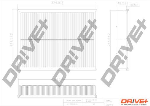 Dr!ve+ DP1110.10.0195 - Gaisa filtrs ps1.lv