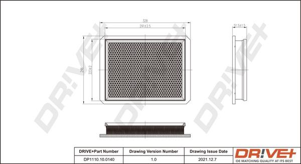 Dr!ve+ DP1110.10.0140 - Gaisa filtrs ps1.lv