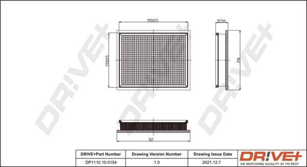 Dr!ve+ DP1110.10.0154 - Gaisa filtrs ps1.lv