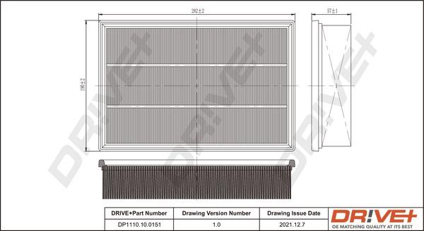 Dr!ve+ DP1110.10.0151 - Gaisa filtrs ps1.lv