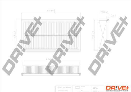 Dr!ve+ DP1110.10.0152 - Gaisa filtrs ps1.lv