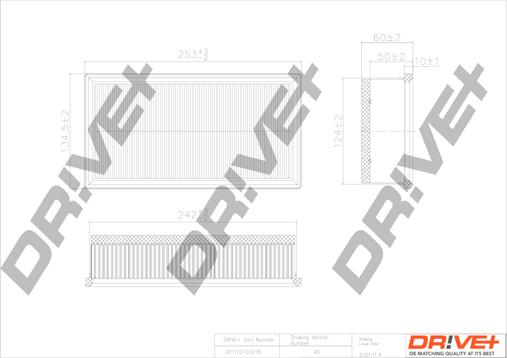 Dr!ve+ DP1110.10.0116 - Gaisa filtrs ps1.lv