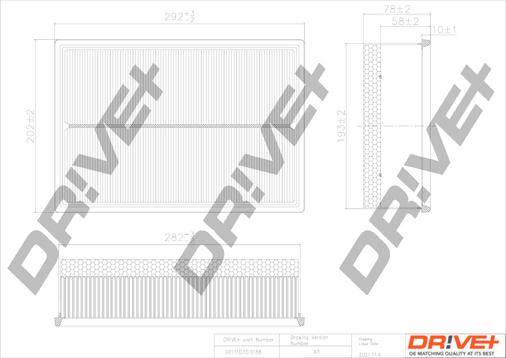 Dr!ve+ DP1110.10.0188 - Gaisa filtrs ps1.lv