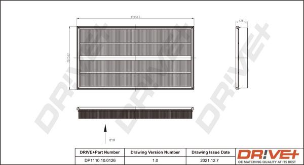 Dr!ve+ DP1110.10.0126 - Gaisa filtrs ps1.lv